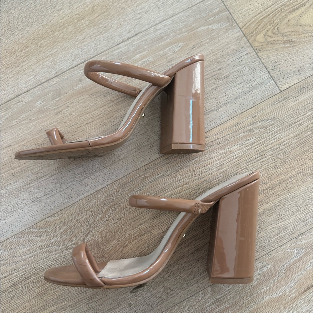 RAYE Tan Strappy Heels - Picture 4 of 5